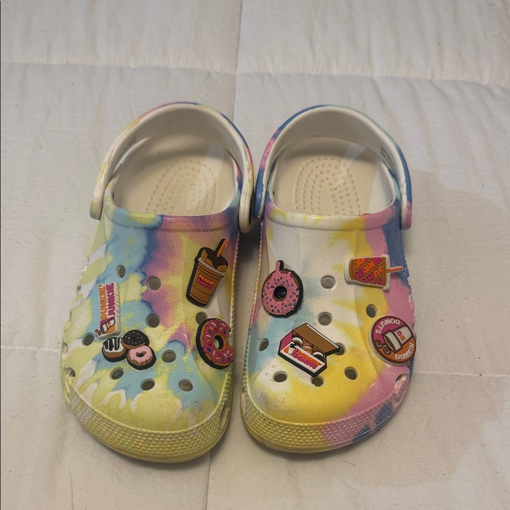 CROCS Multicolor Kids Clogs with Fun Charms